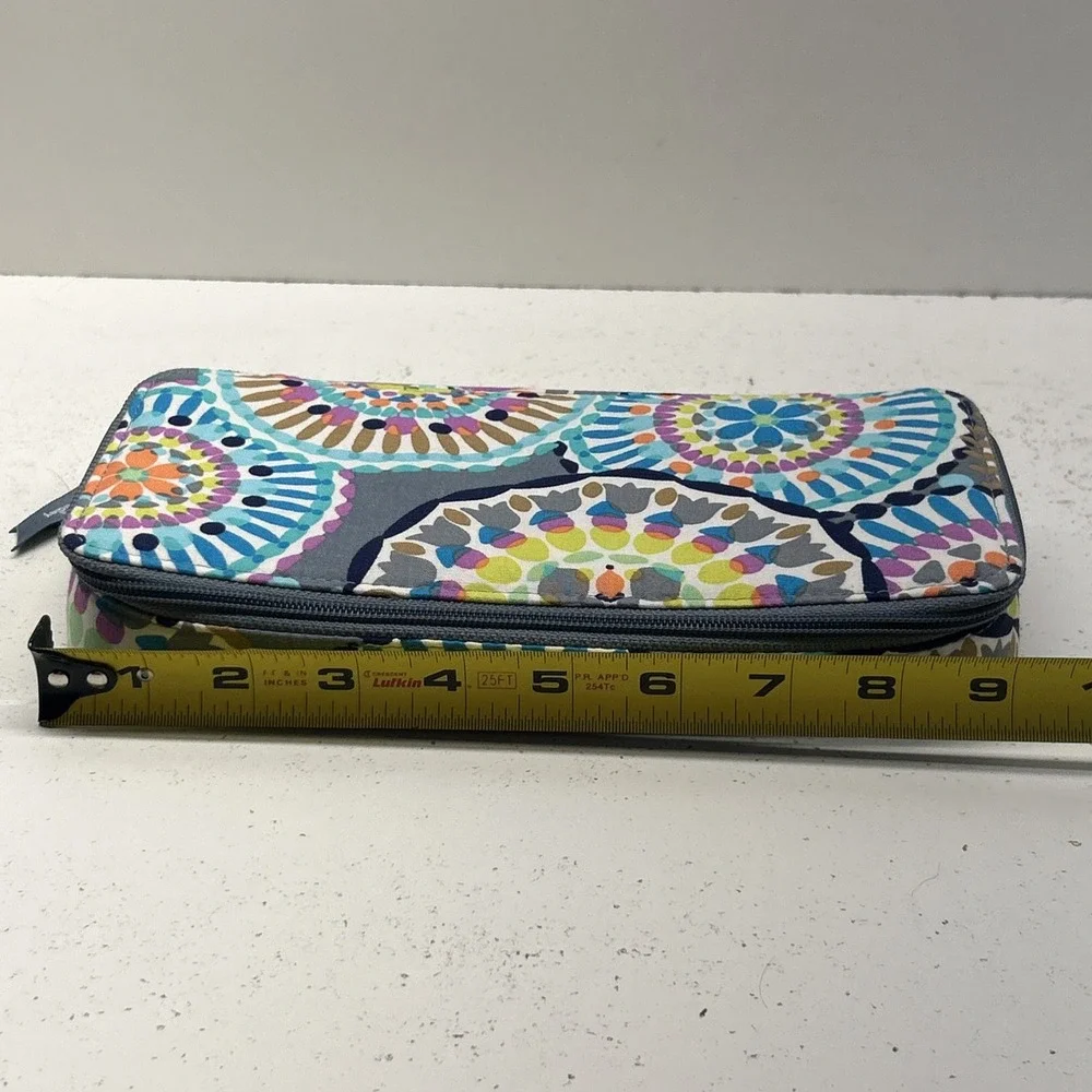 Vera Bradley Hard Shell Jewelry Travel Case Zip Organizer Multicolor Floral